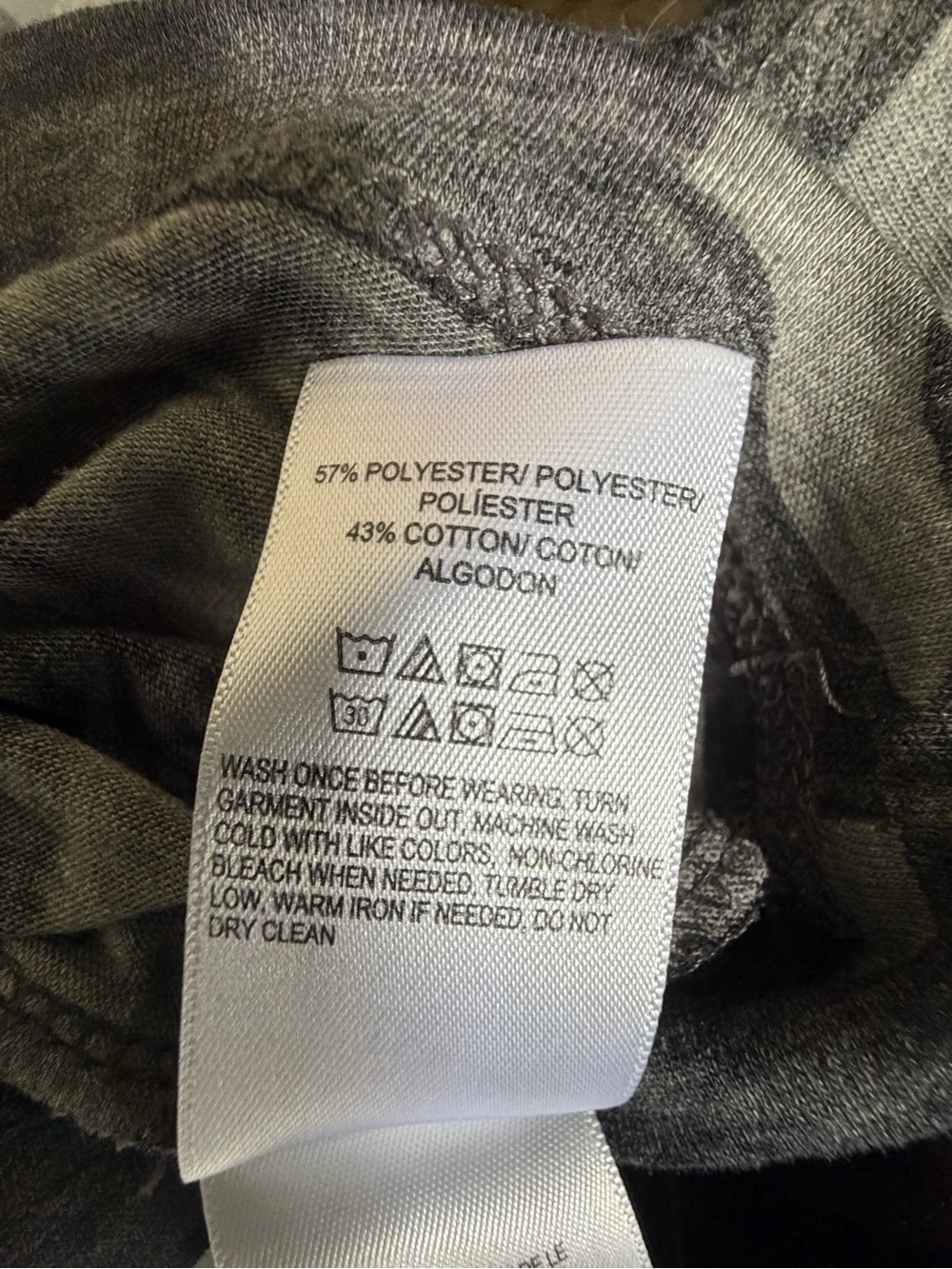 Lucky Brand | Camo V-Neck Tee | Gray Black | L - Picture 6 of 6